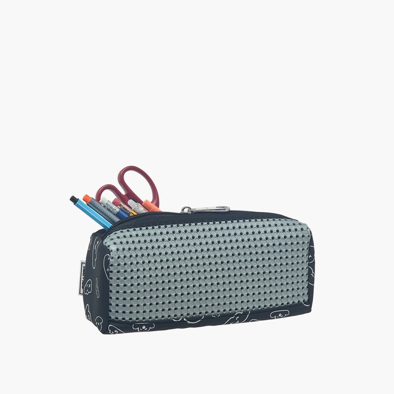 light_and_nine Pouch-With Jibbitz-1 Cmprt With Zipper Closure- (Eva) Black \ 22X7X14 - Image 5